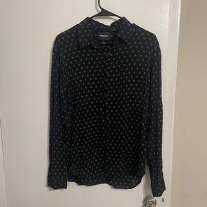 Kooples Polka Dot Long Sleeve Shirt
